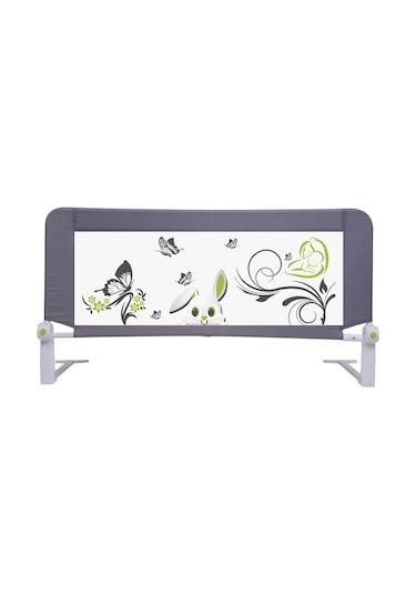 Portakal Safety Portatif Katlanabilir Yatak Bariyeri Gri