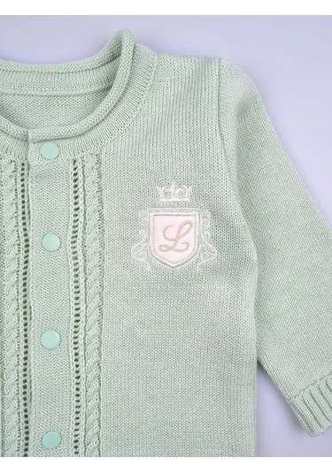 Leo Bebekler İçin Örgü Zarif Taburcu Kıyaf 21641110 Yeşil