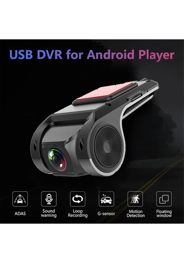 Wezone Zinc Alloy Usb Araç Kaydedici - Adas Yardımı, Gece Görüşü, Döngüsel Kayıt, 32g Hafıza Kartı İle Yol Çizgisi Sapması Ve Çarpma Uyarısı