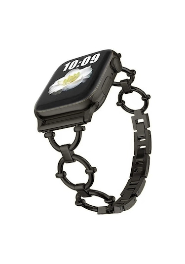 Xemu Watch 7 45mm Uyumlu Krd-56 Metal Kordon-siyah