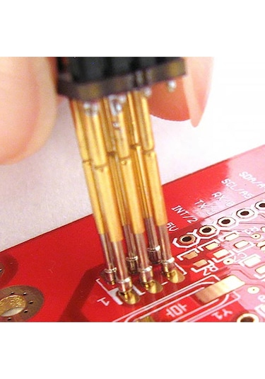 Pogo Pin P75-e2 100 Adet Set Altın Kaplama Yaylı Test Probu Pim 1.3mm Konik Kafa Programlayıcı