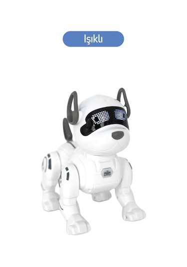 Oyuncak Şarjlı Işıklı Ve Sesli Akıllı Robot Köpek Çok Renkli