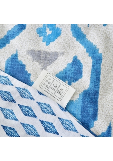 Karaca Home Neos Pamuk Çift Kişilik Nevresim Takımı Mavi