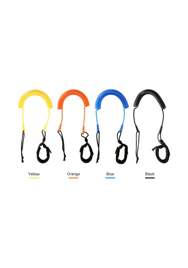 Neevoyu Sup Tahta İçin Esnek Tpu Tırmanma Kordonu - 300cm Genişleyen, Deniz Suyu Dayanıklı, Ayak Bileği Kolu İle Sarı