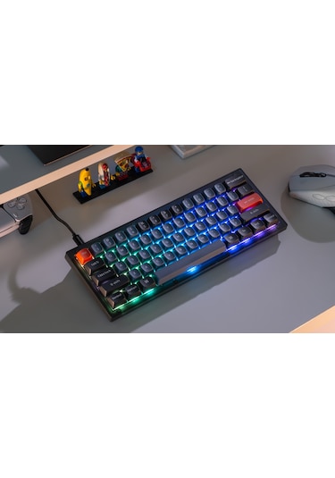 Keychron V4-B1 QMK Custom K Pro Red Switch RGB HotSwap Mekanik Klavye