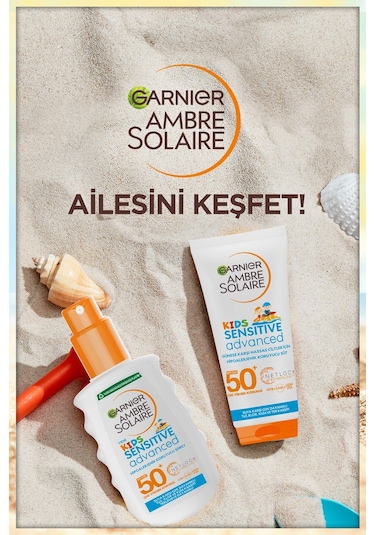 Garnier Ambre Solaire Çocuk Sensitive Advanced Güneş Koruyucu Sprey SPF 50+ 200 ML