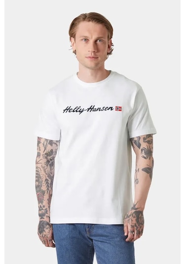 Helly Hansen Core Graphic T -shirt 2.0 Hha.54599 001 Beyaz