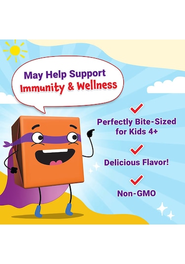 Force Factor Kids Super Chews Immunity Immune Health Apple Berry Burst 60 Soft Chews