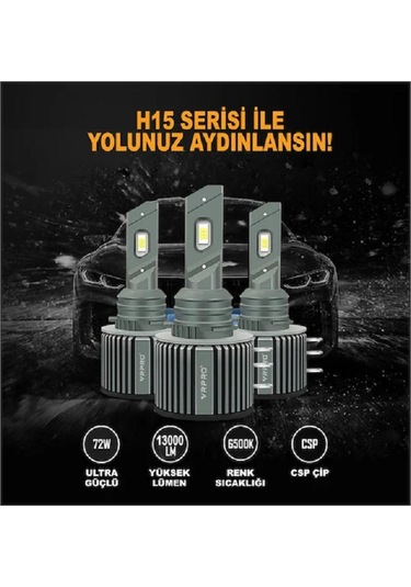 Vrpro H15 Led Zenon Beyaz Csp Çip