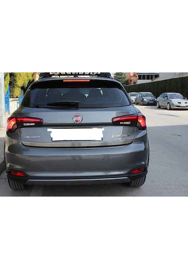 Fiat Egea Cross 2020-2025 Krom Bagaj Alt Çıtası Paslanmaz Çelik