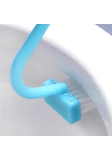 Liangmei 3 Adet Kavisli Tuvalet Fırçası Uzun Saplı Tuvalet Ahşap