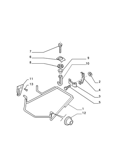 Fiat Scudo Stepne Tutucu Mekanizma Kanca 9609071380