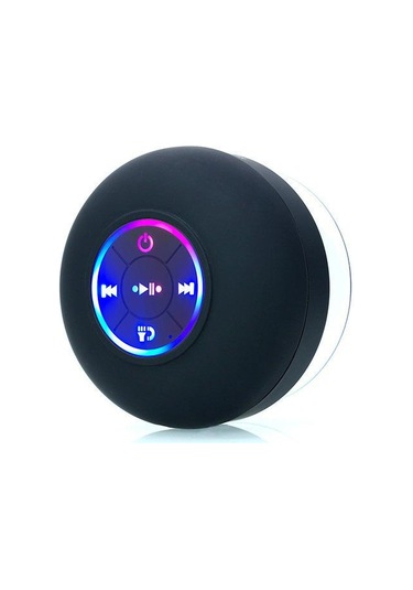 Vantuzlu Su Geçirmez Bluetooth Hoparlör Led Işıklı Su Geçirmez Banyo Küçük Mini Yaratıcı Taşınabilir Kablosuz Ses Eseri