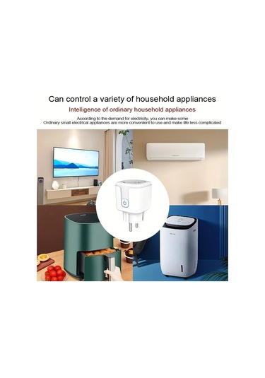 Motion003 Alexa Ses Kontrolü 16a Ab Akıllı Fiş Wi-fi 16a Enerji Ölçüm 110v/220v Oyun Bil