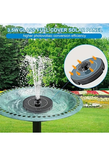 Honeybeeshop 1 Adet Yuvarlak Renkli Isik 35w Yuzen Fiskiye 1200mah Li Pil Ipx8 Solar 6 Nozul Renkli Isiklar 35w Fiskiye 1 Adet 6 Meme