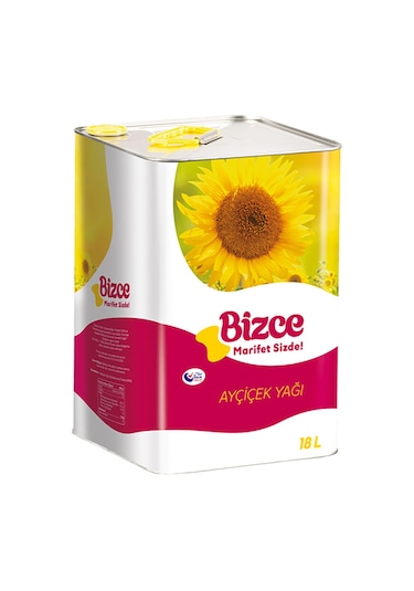 Bizce Ayçiçek Yağı 18 L