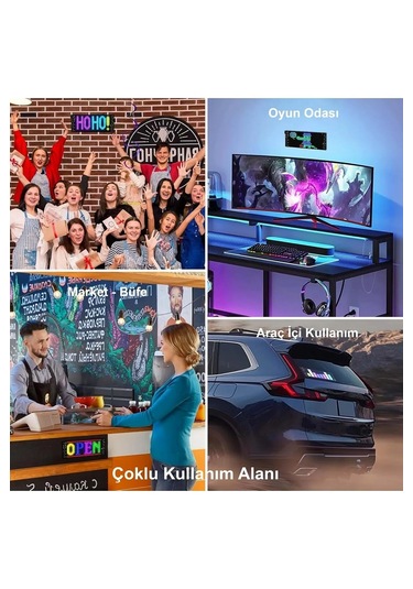 Yenilzd Matrix Kayan Yazı Emoji Led Ekran Programlanabilir 17x7c