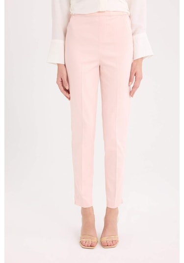 DeFacto Sigaret Saten Kumaş Pantolon Normal Bel Düz Paça J8743AZ25SMPN638