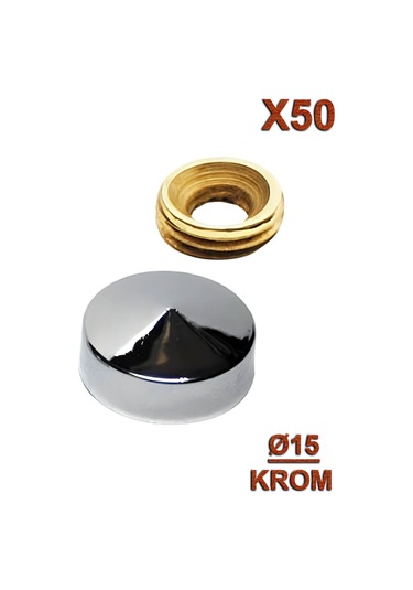 Metal Vida Kapama Q15 Krom 50 Adet