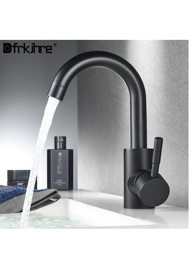 Sardıcı Lavabo Bataryası Banyo Musluğu Siyah