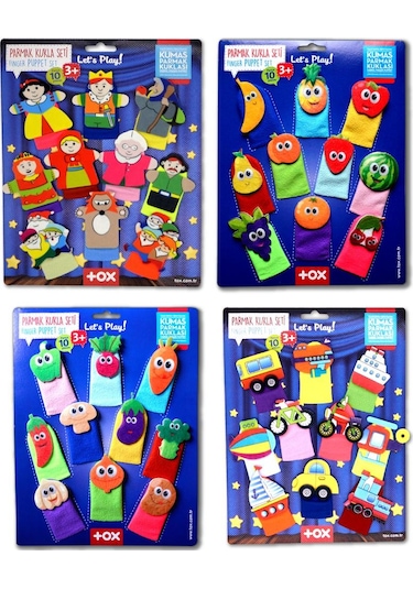 4 Set - 40 Parça Tox Masal Kahramanları. Meyveler. Sebzeler ve Ta