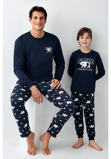Rolypoly Erkek Çocuk Lacivert Pijama Takımı Rp3718-c-v1