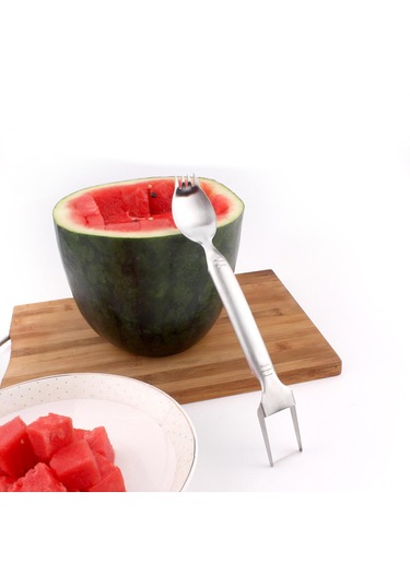Suntek Karpuz , Taşınabilir Kavun Dilimleyici Meyve Çatalları Gümüş Diğer
