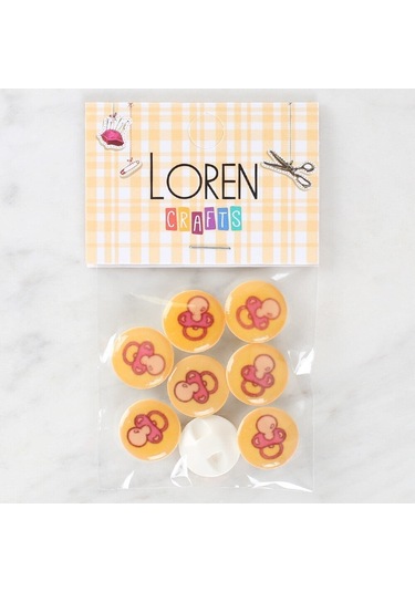 Loren Crafts 8'li Emzik Düğme - 1011