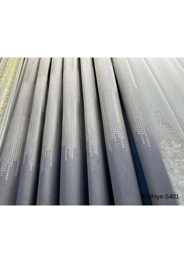 Nivemeshome Fethiye 614178 Gri V-5401 1/3 Sık Pileli Fon Perde Apm Gri