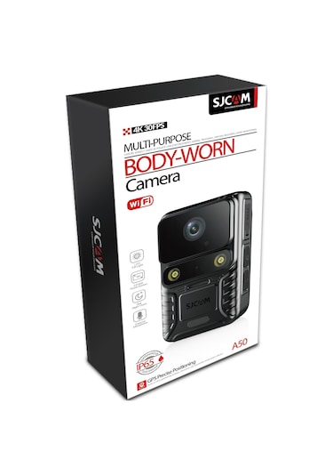 SJCAM A50 GPS Ultra Gece Görüşü H.265 Vücut Kamerası Güvenlik Polis Ekipmanı IP65 4K UHD Video 2” Dokunmatik Ekran 2250mAh Batarya 20MP Siyah SJCAM A50 GPS Ultra Gece Görüşü H.265 Vücut Kamerası Güvenlik Polis Ekipmanı IP65 4K UHD Video 2” Dokunmatik Ekran 2250mAh Batarya 20MP Siyah