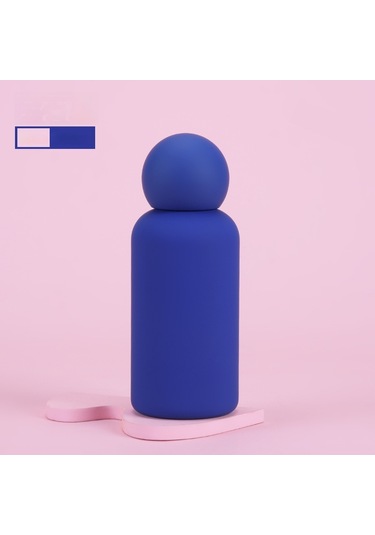 316 Paslanmaz Çelik Termos Bardak 350ml Yaratıcı Sevimli Çocuk Açık Hava Sporları Su Bardağı MAvi