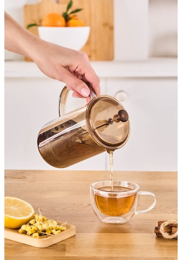 Karaca Alina French Press 600 Ml Amber Sarı