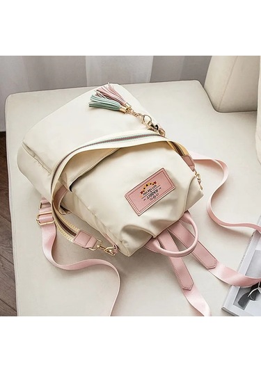 Off White Yeni Yüksek Kaliteli Kadın Omuz Çantası Büyük Bej