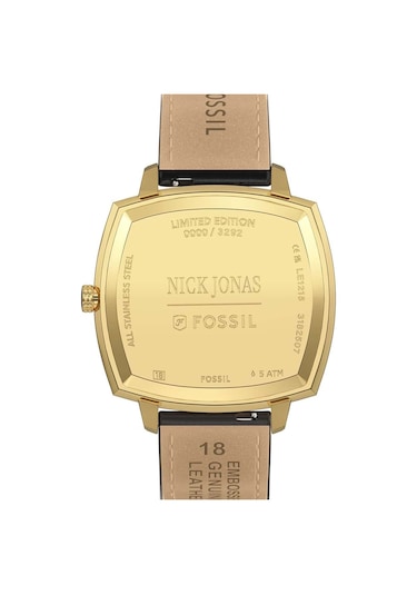 Fossil Fle1215 Nick Jonas X Fossil Machine Luxe Blue Vignette Kol Saati Altın