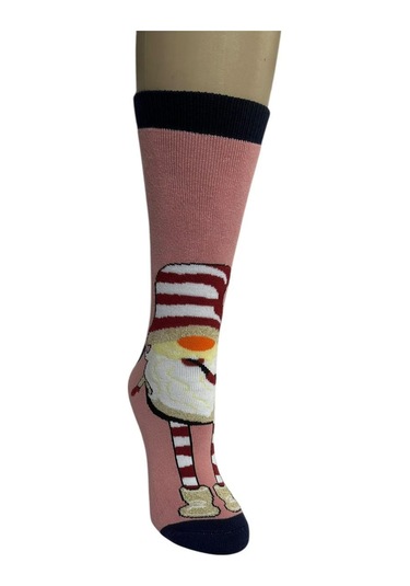 3'lü Yılbaşı Havlu Kadın Soket Çorap Çok Renkli