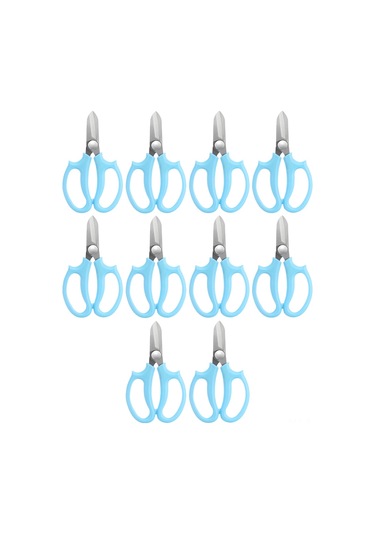 10 Parça Bahçe Çiçek Makası, Keskin Paslanmaz Çelik Çiçek Makası, Bitki Kesim Makası, Çok Amaçlı Makas Bahçe Araçları, Rahat Saplı Budama Makası