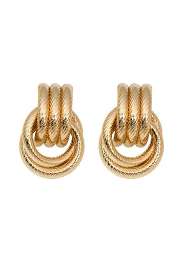 Chavin Gold Bijuteri Retro Tarz Bayan Mini Halka Küpe Ev18sr Gold