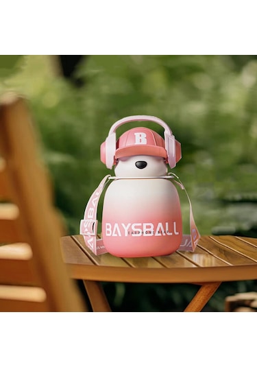 Dolıty Su Şişesi 22 Oz Sevimli Büyük Geniş Ağız Pembe Pembe