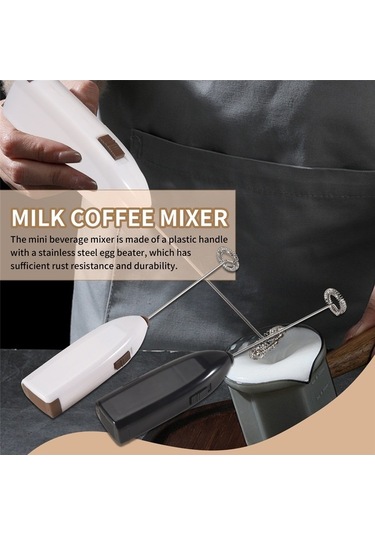 And Adhering To Your Requirements: Ulzyvf Mini Süt Köpürtücü Seti - Elektrikli Çırpıcı Beyaz 2 Adet Beyaz - Siyah