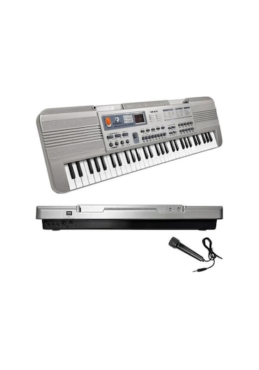 Nr-610 Çocuklar İçin 61 Tuş Usb Mp3 Pilli Mikrofonlu Org 3-12 Yaş