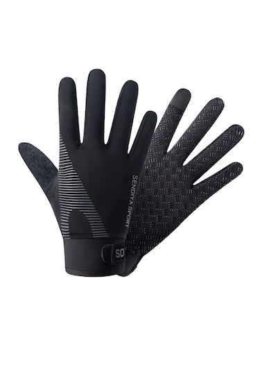 Orta Mevsim Kaydırmaz Akıllı Parmak Uçlu Motosiklet Eldiven L Boy