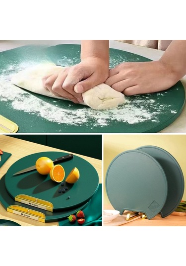 Buffer Mutfak Sebze,meyve,et,balık,ekmek Doğrama Kesme Tahtası Standlı Kesim Panosu Çok Renkli