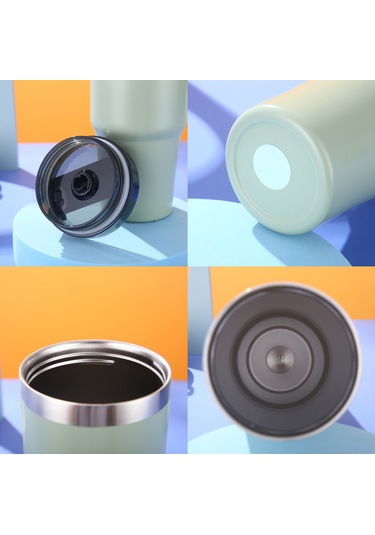 Hangfox 304 Paslanmaz Çelik Isı Saklama Bardak, 20oz, Pipetli Kapaklı, 6-12 Saat Sıcak/soğuk Tutar, Araçta/kahve/sokak Kullanıma Uygun