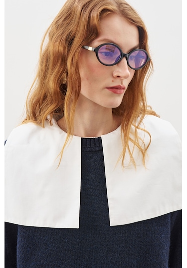 Chunky Oversıze Kazak Lacivert Lacivert