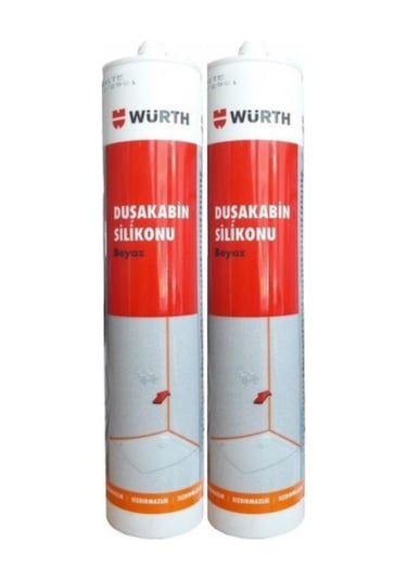 Duşakabin Silikonu Beyaz 2'li Set