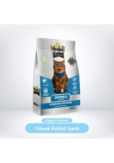 Happy Somonlu Kuru Kedi Maması 500 G