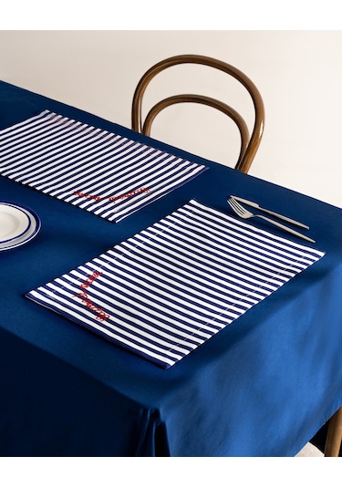 Madame Coco Rosane Amerikan Servis - Beyaz/lacivert 8684427281246 Çok Renkli