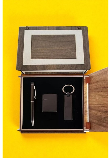 Hediye Kalem Anahtarlık Ve Çakmak Seti