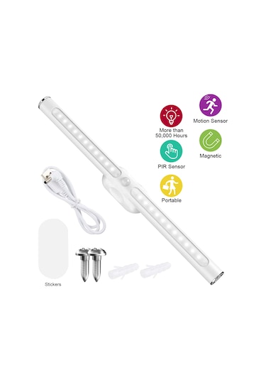 Mufunye D C5v 2w 22led Kabin Lambası Hassas Dokunmatik Kontrol Benimsendi Pır Hareket İndüktör Sensörü / Sabit Parlak 2 Aydınlatma Çalışma Modu