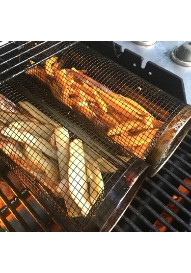 Fortunelane Büyük Boy 30cm Kamp Izgarası - Dayanıklı Dış Mekan Barbekü Ağı